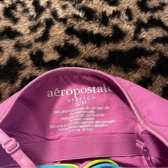 Aèropostale Cami with Built In Bra and Adjustable Tri-Colored Spaghetti Straps - Picture 3 of 4